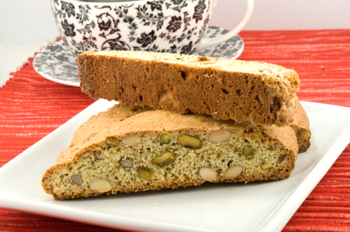 Almond and Pistachio Biscotti