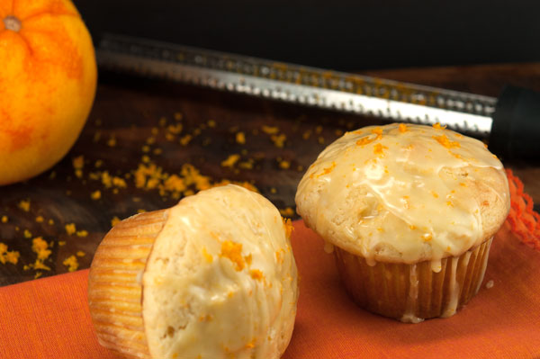 Orange Glazed Muffins  afoodieaffair.com