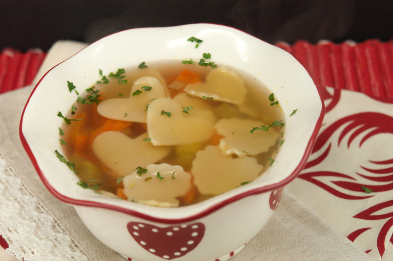 Chicken Soup with Heart | afoodieaffair.com