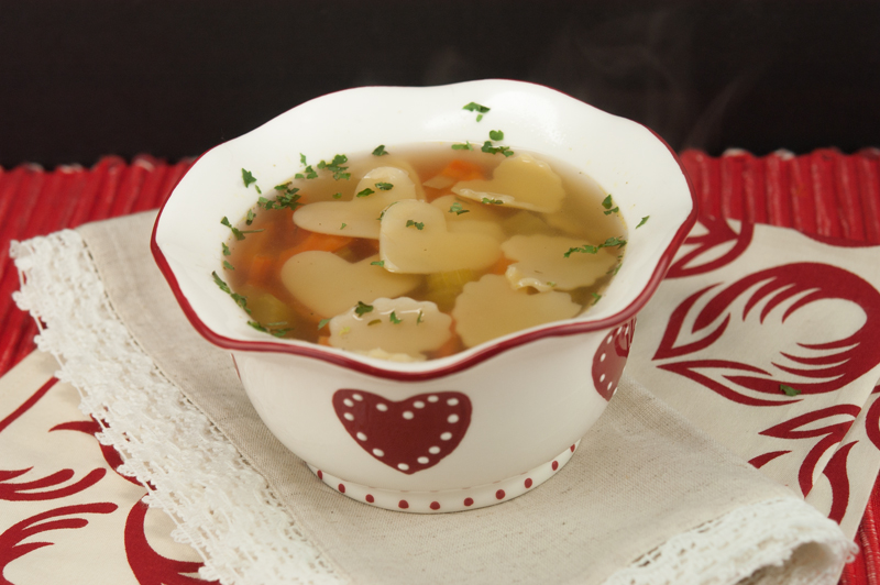 Chicken Soup with Heart | afoodieaffair.com