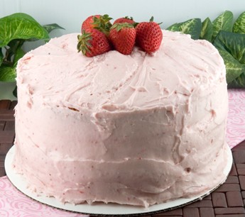 Strawberry Birthday Cake