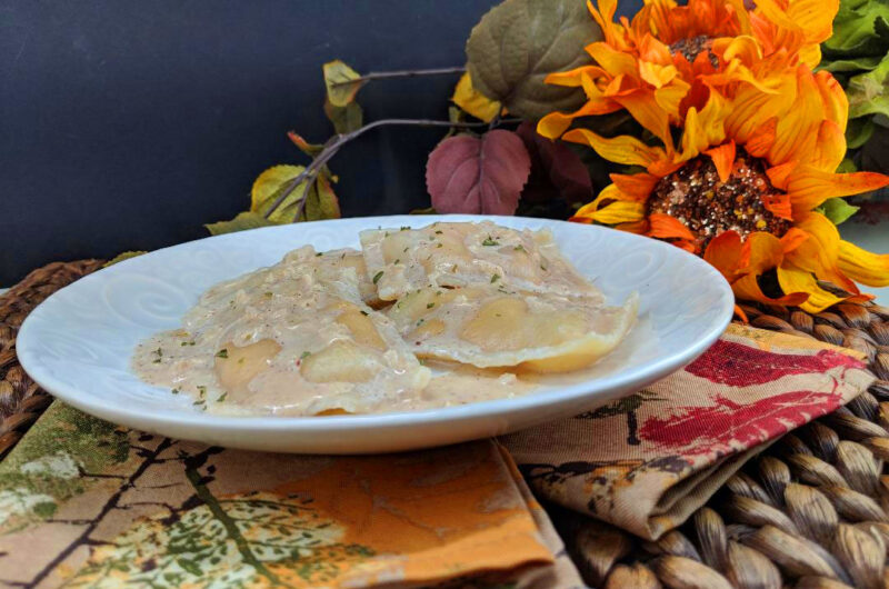 Butternut Squash Ravioli with Maple Cream Sauce Afoodieaffair