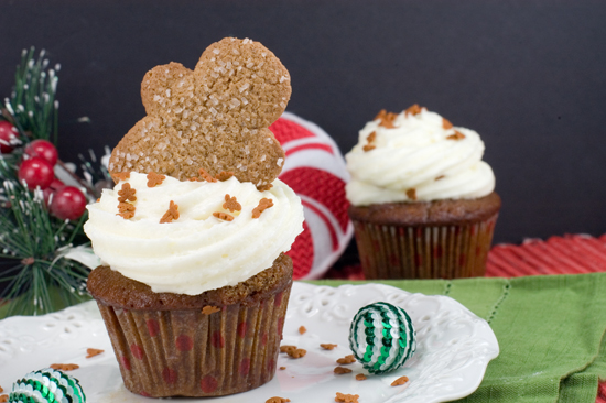 Gingerbread Cupcakes | afoodieaffair.com