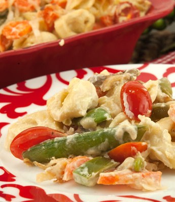 Tortellini Vegetable Bake | afoodieaffair.com