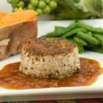 Pork Tenderloin Medallions with Cider Reduction | afoodieaffair.com