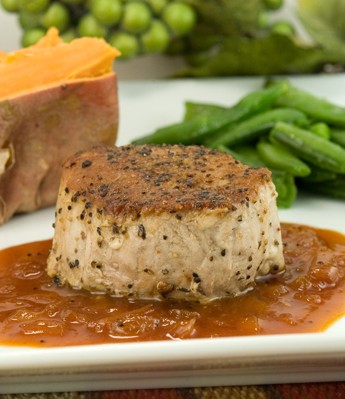 Pork Tenderloin Medallions with Cider Reduction | afoodieaffair.com