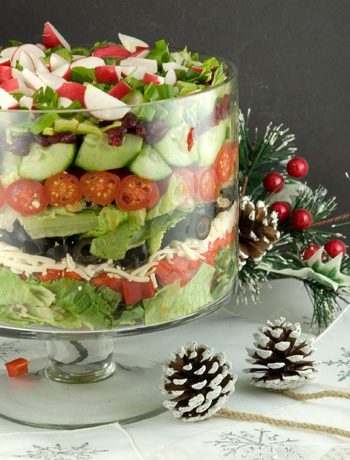 Layered Winter Salad | afoodieaffair.com