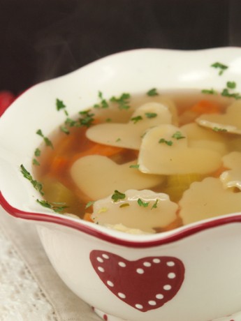 Chicken Soup with Heart | afoodieaffair.com