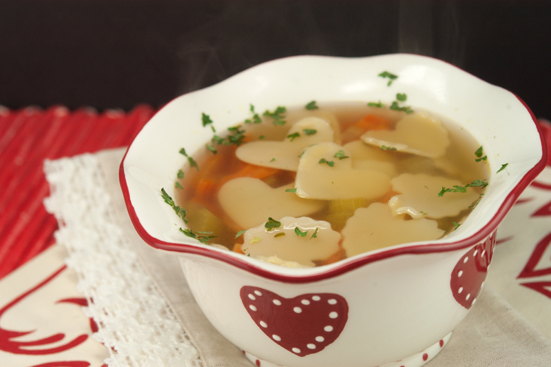Chicken Soup with Heart | afoodieaffair.com