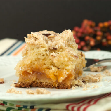 Apricot Almond Coffee Cake | afoodieaffair.com