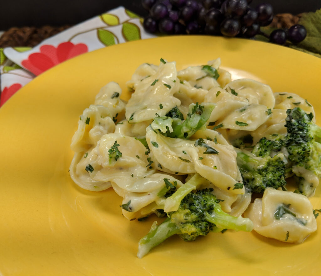 Broccoli Tortellini with Alfredo Sauce Afoodieaffair