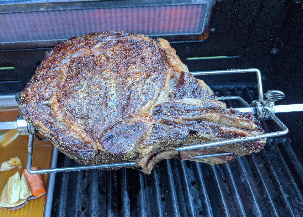 Prime Rib on the Rotisserie - Afoodieaffair